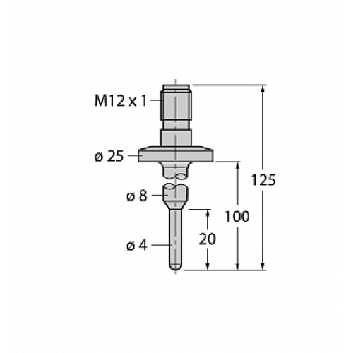 Датчик температуры TURCK TP-504A-TRI3/4-H1141-L100