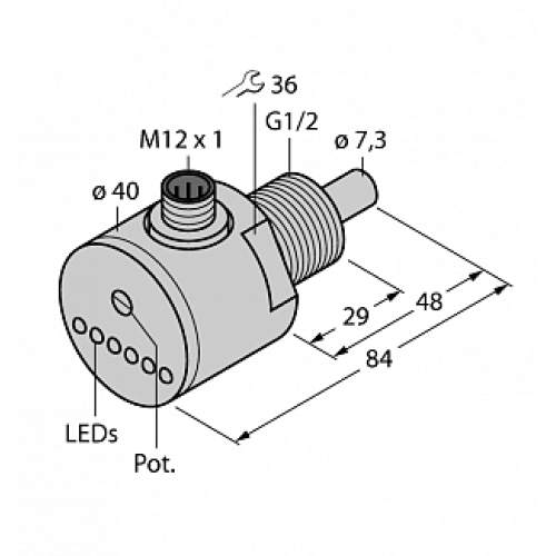 Датчик потока TURCK FCS-GL1/2A4-AP8X-H1141