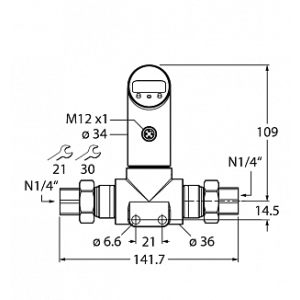 Датчик давления TURCK PS001D-502T-LI2UPN8X-H1141