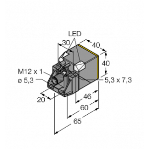 Индуктивный датчик TURCK NI50U-QV40-AP6X2-H1141