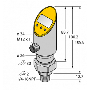 Датчик давления TURCK PS400R-503-2UPN8X-H1141