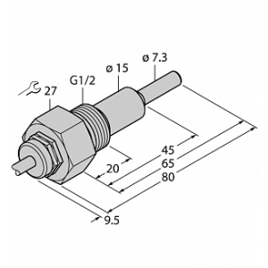 Датчик потока TURCK FCS-G1/2A4-NAEX0/L065/D024