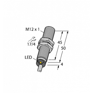 Индуктивный датчик TURCK BI4-M12-AN6X 7M