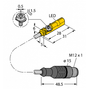 Магнитный датчик TURCK BIM-UNT-AY1X-0.3-RS4.21/S1139