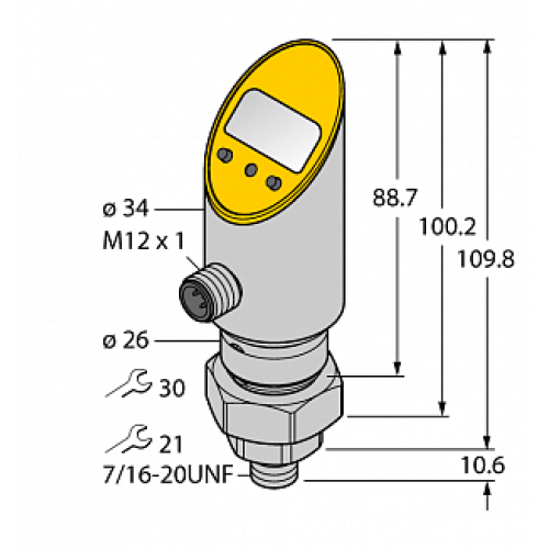 Датчик давления TURCK PS01VR-505-2UPN8X-H1141