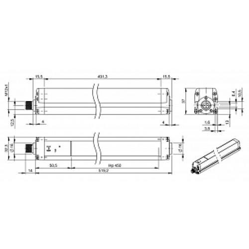 Многолучевой барьер безопасности Balluff BLG 4A-045-600-014-O01-SX