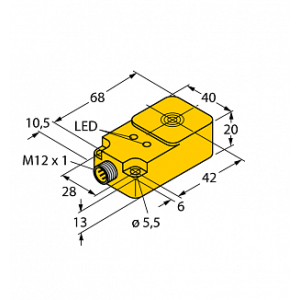 Индуктивный датчик TURCK NI25-Q20-AP6X2-H1141