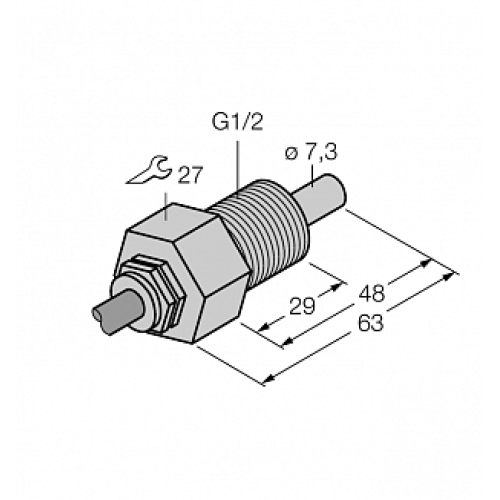 Датчик потока TURCK FCS-GL1/2A4-NAEX