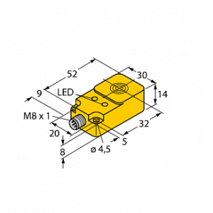 Индуктивный датчик TURCK NI20-Q14-AP6X2-V1131