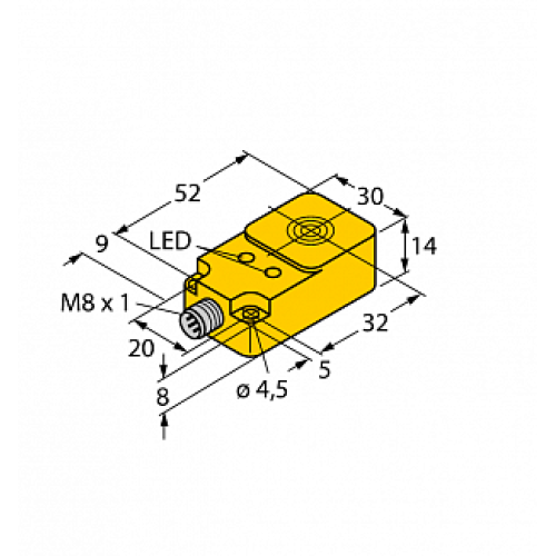 Индуктивный датчик TURCK NI20-Q14-AP6X2-V1131