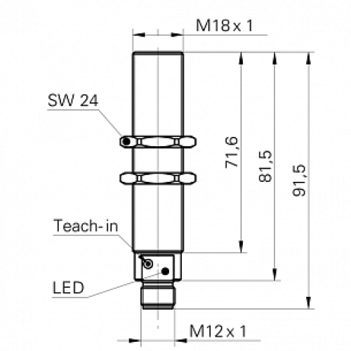 Ультразвуковой датчик уровня Baumer UNAR 18U6912/S14G