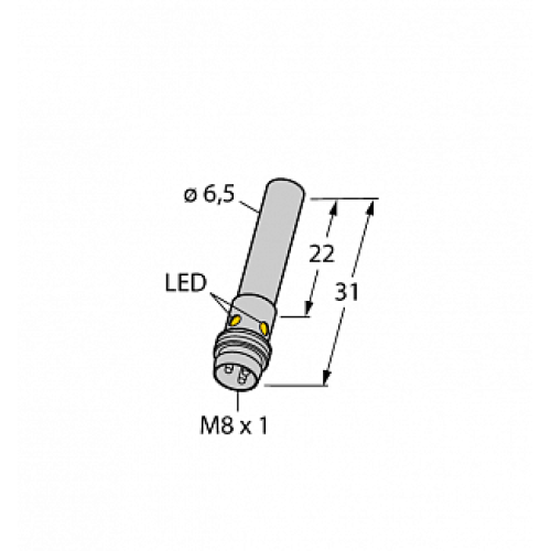 Индуктивный датчик TURCK BI1.5-EH6.5K-AP6X-V1131