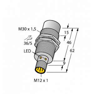 Индуктивный датчик TURCK NI30U-EM30WD-AP6X-H1141