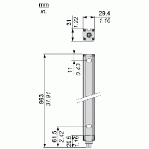 Cветовой барьер безопасности Telemecanique XUSL4E14F091N