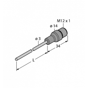 Датчик температуры TURCK TP-203A-CF-H1141-L1800