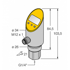 Датчик давления TURCK PS250R-301-LI2UPN8X-H1141