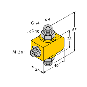 Датчик потока TURCK FCI-D04A4P-NA-H1141