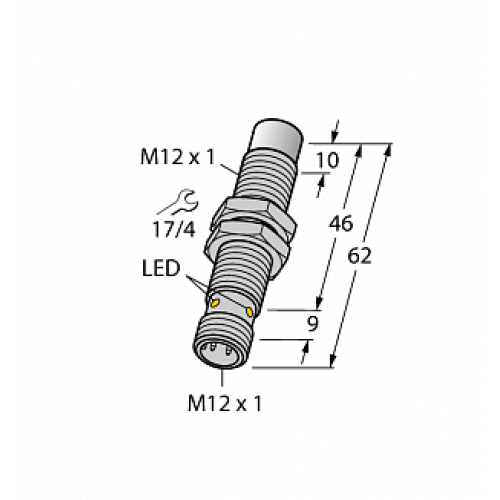 Индуктивный датчик TURCK NI10U-EM12EWD-VP6X-H1141