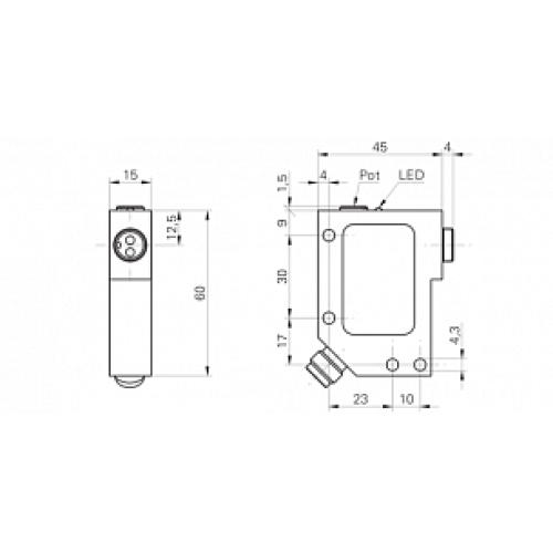 Усилитель для оптоволоконных датчиков Baumer FVDM 15N5103/S14