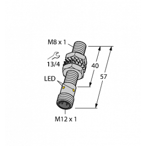 Индуктивный датчик TURCK BI1.5-EG08-AP6X-H1341