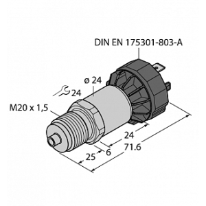 Датчик давления TURCK PT2.5R-1020-I2-DA91/X