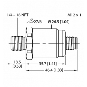 Датчик давления TURCK PT0.25R-1503-I2-H1143/D840