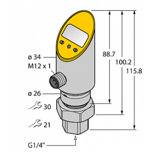 Датчик давления TURCK PS010V-501-2UPN8X-H1141/3GD