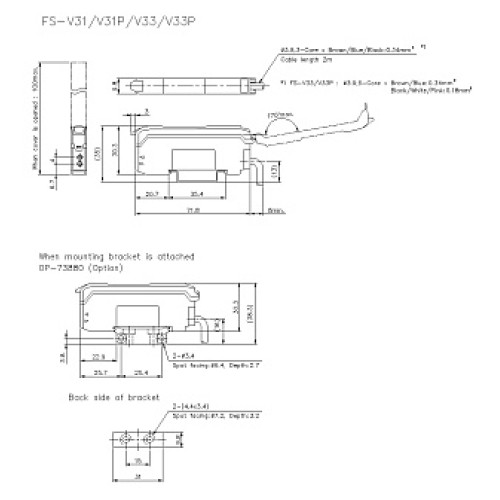 Оптоволоконный датчик-усилитель KEYENCE FS-V31P