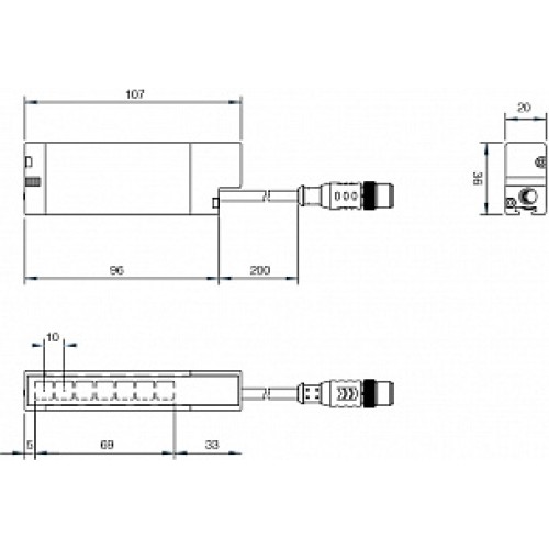 Световая завеса Micro Detectors CR0/BN-1V