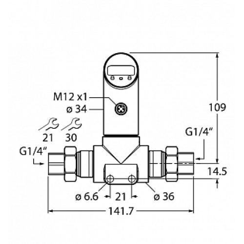 Датчик давления TURCK PS001D-501T-LI2UPN8X-H1141