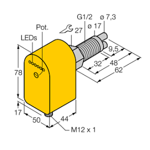 Датчик потока TURCK FCS-GL1/2A2P-LIX-H1141/A