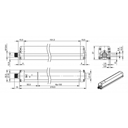 Многолучевой барьер безопасности Balluff BLG 4A-015-600-014-O01-SX