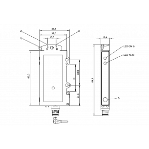 Усилитель для оптоволоконных датчиков Balluff BFB 75K-001-P-S75