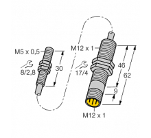 Индуктивный датчик TURCK BI1.5-EG05-0.3-M12-SIU-H1141
