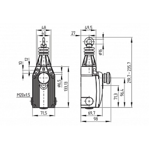 Тросовый выключатель аварийной остановки Schmersal ZQ900-11-N