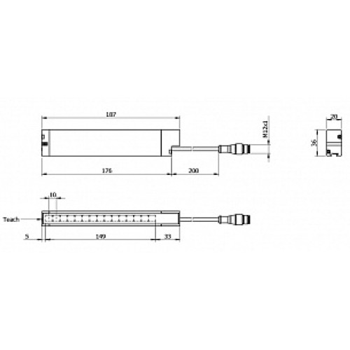 Световая завеса Micro Detectors CR1/0B-1V