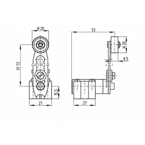 Kонцевой выключатель безопасности Schmersal Z4V7H 355-02Z-2138