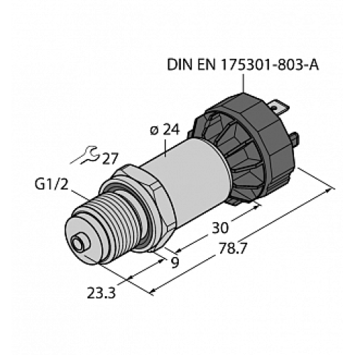 Датчик давления TURCK PT40R-2008-I2-DA91