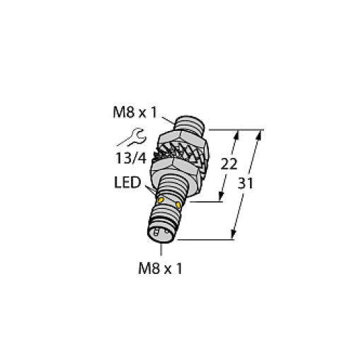 Индуктивный датчик TURCK BI2-EG08K-AN6X-V1131