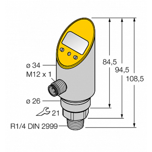 Датчик давления TURCK PS016V-310-LI2UPN8X-H1141