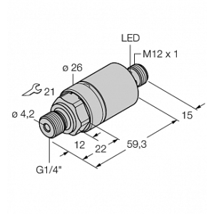 Датчик давления TURCK PC01VR-204-2UPN8X-H1141