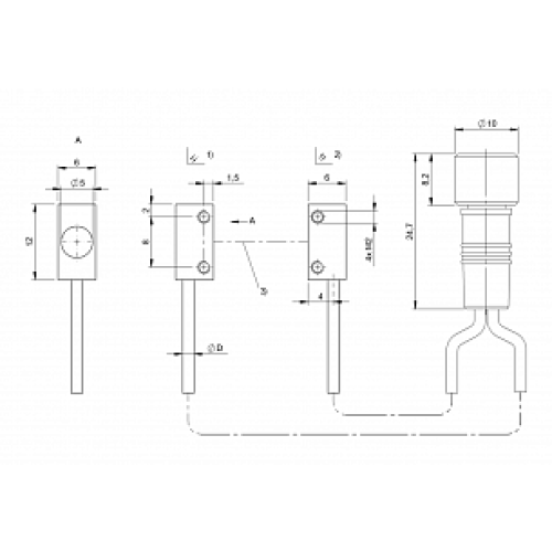 Оптоволоконный кабель Balluff BOH TI-Q06-004-VC-02-S49F