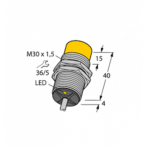 Индуктивный датчик TURCK NI15-G30-Y2X 7M