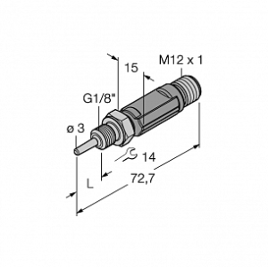 Датчик температуры TURCK TTM050C-103A-G1/8-LI6-H1140-L013-50/50A°C