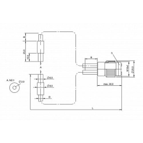 Оптоволоконный кабель Balluff BFO 18A-LCC-SMG-20-1