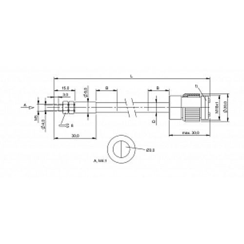 Оптоволоконный кабель Balluff BFO 18A-XAA-UZG-30-1,5