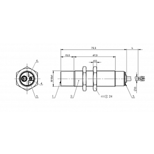 Емкостной датчик уровня Balluff BCS M18B4H1-POC15H-EP02