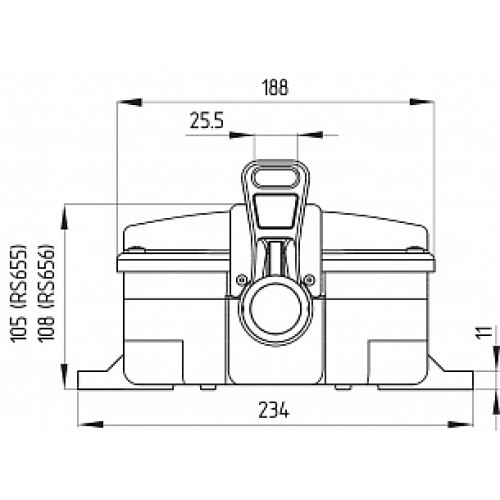 Тросовый выключатель аварийной остановки Schmersal RS655-Z22-G024