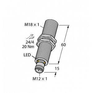 Ультразвуковой датчик TURCK RU130U-M18E-2UP8X2-H1151