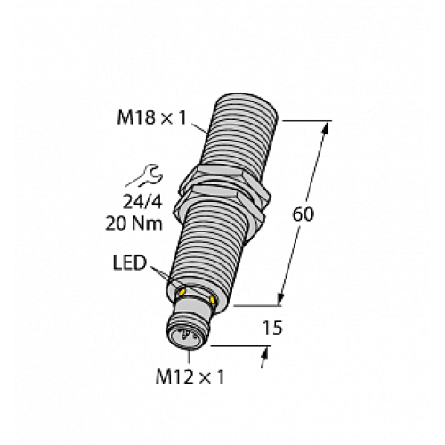 Ультразвуковой датчик TURCK RU130U-M18E-2UP8X2-H1151